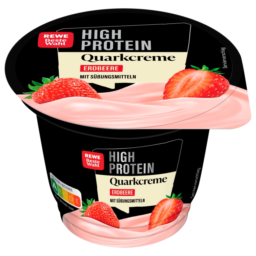 REWE Beste Wahl High Protein Quarkcreme Erdbeere 200g